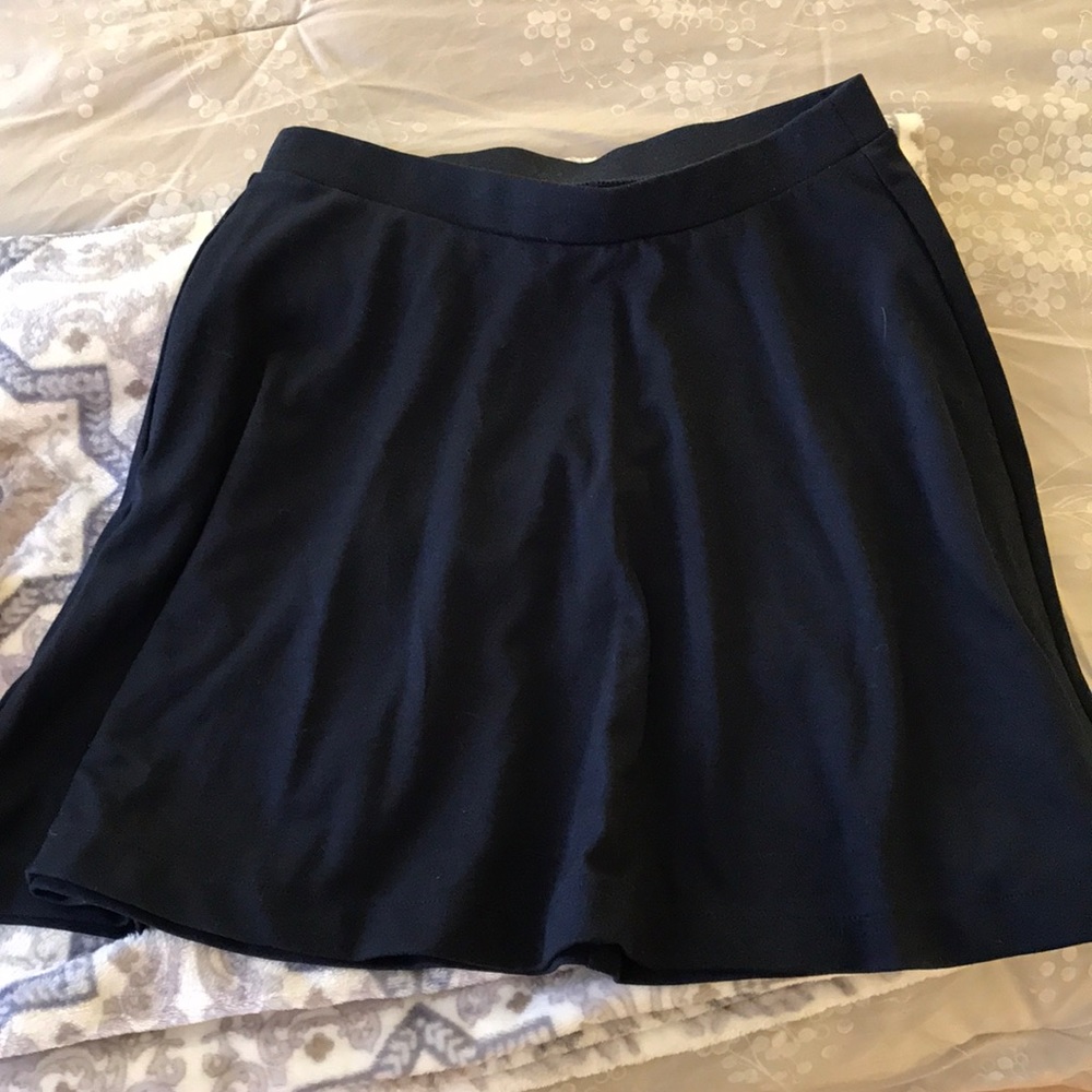 Navy blue flowing skirt